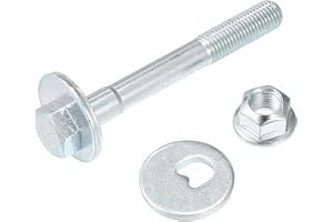 X AUTOHAUX Suspension Arm Alignment Eccentric Adjustment Cam Bolt Camber Screw Fit for VW Passat B5 Saloon 1996-2000 No.8E0501387A/WHT001661 - Pack of 3