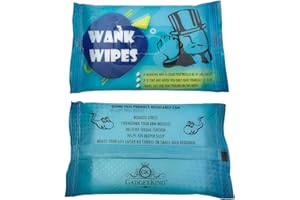 GADGETKING Wank Wipes Tissue Prank Xmas Gift Idea Present for Him Husband Boyfriend Men Man Size Teenager Unusual Prank April Fools Secret Santa 40th 50th 60th 21st Birthday Rude Ladies Her Boss Novelty