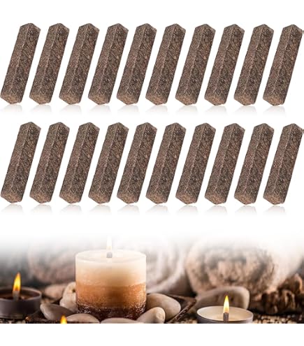15 Kerzendochte Aus Wachsholz – Feuchtigkeitsabsorbierend & Ideal Für Outdoor-Grillen