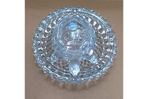 TreegoArt Vastu Feng Shui kryształowy żółw żółw z talerzem na szczęście Feng Shui żółw najlepszy prezent na karierę i szczęście