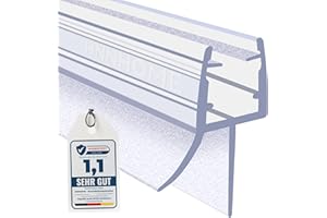 HNNHOME Duschdichtung – Universelle Duschtürdichtung/Ersatzdichtung für 5–8 mm Glastüren, extra dicke Gummilippe, 100% wasserdicht, einfache Installation (70cm, 1)