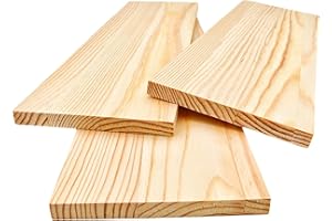 ANKTILY 3PCS Rectangle Wood Boards Unfinished Wood Blocks for Crafting, 30x10x1cm Blank Whittling Wooden Blocks for Carving,Painting & Burning