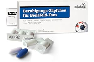 Ligakakao Bielefeld Fanartikel BERUHIGUNGS-ZÄPFCHEN® für Bielefeld Fans Geschenk Bielefeld Männer Geschenke Fußball Verein Geburtstag Wichteln Weihnachten
