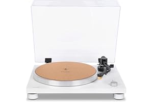 sonoro Platinum SE Plattenspieler mit Phono-Vorverstärker, USB & Bluetooth (Nagaoka MP-110, Riemenantrieb, A/D Wandler, Ripping-Funktion) Matt Weiß