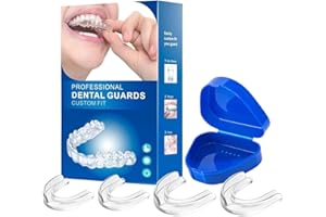 ETRSAIRL Night Grinding Splint, Teeth Splint, Grinding, Pack of 4, Bite Splint for the Night, Snoring Splint, Teeth Splint, Prevent Bruxism