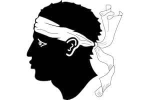 MICHAEL & RENE PFLÜGER BARMSTEDT 🌞 7x10 cm 🌞 Auto Aufkleber Motiv Fahne Flagge von Korsika Corse Corsica Frankreich flag Sticker klein decals Auto Motorrad Bike Roller Mofa Moped Caravan Handy Laptop wetterfest wasserfe