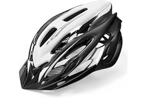 Casco Bici Uomo, Shinmax Casco Bici Luce di LED con Visiera Mochila de Casco MTB Casco Bicicletta Donna per Ciclismo Mountain Caschi Bici Superleggero 57-62CM