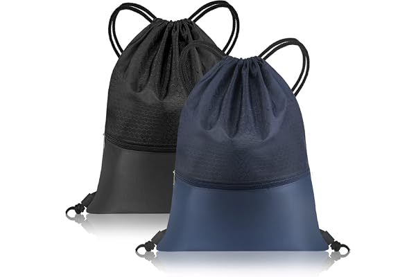 flintronic Sac à Cordon de Sport, Étanche Pliable Sac à Dos à Cordon Unisexe, Sac Tissu Cordon Sport pour Voyage Camping Gym Ecole Natation Plage Piscine (48 * 40CM)