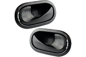 STARKIT PERFORMANCE 2 poignées de porte compatibles pour Clio 3, Kangoo 2, Master 3, Megane 2, Modus, Scenic 2, Twingo 2, Duster, Logan, Sandero, Citan, NV400, Movano B | poignées intérieures | AVANT OU ARRIÈRE