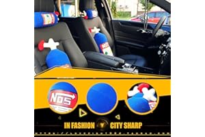 OsAtNb NOS Auto Kopfstütze Kissen NOS Reisekissen Plüsch Auto Nackenkissen Auto Dekor Kissen Kopfstütze Kissen Stickstoffoxid Flaschenkissen Automatisches Nackenstützkissen Rückenlehne