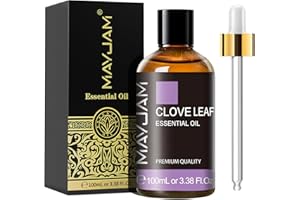 MAYJAM Huile Essentielle de Clou De Girofle 100ML de Haute Qualité pour Diffuseur, Humidificateur, DIY, Home, Wardrobes