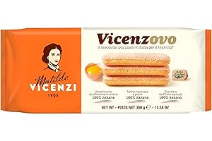Matilde Vicenzi - Savoiardi Vicenzovo, Biscotti Tradizionali, Semplici e Leggeri, Realizzati con il 26% di Uova Fresche, Zucchero e Farina, Confezione da 300 gr