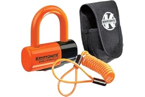 (999591) ANTIRROBO Disco KRYPTONITE -Evolution Premium Pack -Naranja (14x48x54) +Funda+Reminder