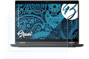 Bruni Schutzfolie kompatibel mit Dell Latitude 7390 2-in-1 Folie, glasklare Displayschutzfolie (2X)