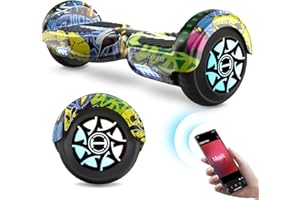 Hoverboards for Kids, 6.5" Hoverboard with Bluetooth Speaker, Flash LED Lights, iHoverboard H4 Self Balancing Hoverboard, Gift for Boys and Girls