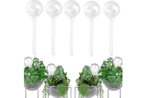 Uoeo 5 Stück Pflanzenbewässerungslampen automatische selbstbewässernde Kugeln Garten Bewässerung Blume Wassertropfen Bewässerung Gerät Selbstbewässerung System Weiß
