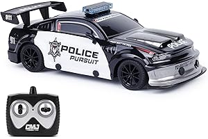 CMJ RC Cars Road Rebel Police Pursuit 1:24 Scale Remote Control Toy Car, Thrilling Fun for Kids and Adults
