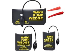 WANYI Cuña de Aire Hinchable Cuñas Air Wedge Bag Pump Inflable Puerta Bomba De Aire Cuña para nivelar, Proteger y Mover electrodomésticos, Equipos Pesados
