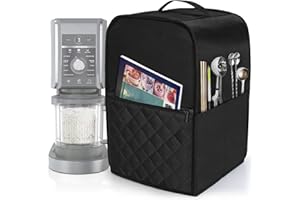 HAIWILL Cubierta para máquina de helados Ninja Creami NC501EU, NC301EU, NC299EU, protección contra el polvo, cubierta impermeable, tapas para hacer postres y helados, cubierta para máquina de helados,