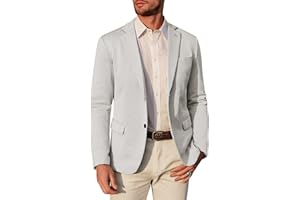 PJ PAUL JONES Herren Herringbone Blazer Jacke Reverskragen 2 Knöpfe Vintage Strick Blazer für Hochzeit Business