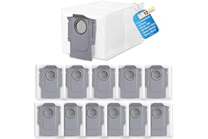 ‎PURE REALM 12 Stück Staubbeutel für Roborock Saros 10/10R/S8 MaxV Ultra/Qrevo Pro/Q revo/Qrevo MaxV/Qrevo S/Qrevo master/S8 Max Ultra Roboter Staubsauger Zubehör Teile, 3,0 l große Kapazität Staubbeutel