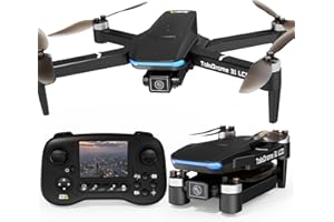 Toladrone Drone with Camera for Adults, TD31LCD Drone with LCD Screen, Digital Image Transmission Remote Control, Brushless Motor, Foldable Drones for Beginners