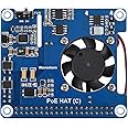 Waveshare PoE HAT (C) For Raspberry Pi 3B+/4B, 802.3af/at Power-Sourcing Equipment Required