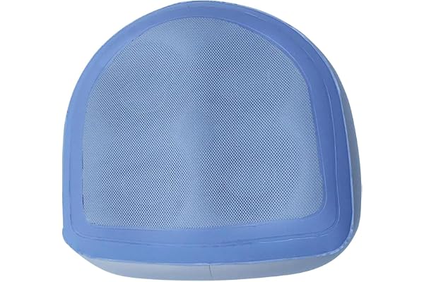 Badtunna, uppblåsbart boostersäte, vattentät PVC-badtunna med nät, 47 x 37 x 15 cm halkfria badtunna säten med 4 sugkoppar för pool, badkar, spa, badtunna kudde
