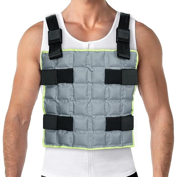 Gilet Rafraîchissant Avec Poches à Glaçons – Taille Ajustable, 12 Ou 24 Packs De Glace Inclus – Pour Sport, Pêche, Jardinage, Canicule
