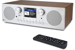 Ocean Digital WR-800D FM DAB DAB+ Wi-Fi Internet Radio Alarm Clock Stereo Speakers Micro SD Line Out Aux in 30,000+ Stations 