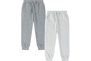 AMOMÍ Pantalón Deportivo Niño Chándal Perchado Pantalones Deportivos Jogging Térmico Elástico Suave Cómodo Resistente Invierno Colección Escolar Casual Tallas 4 5 6 7 8 10 12 14 Años