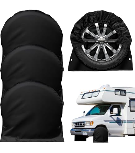 TUIBELYN 4pcs 30-32 Inch 76-81cm Waterproof Dustproof Wheel Tire Covers Case Car Tires Storage Bag Vehicle Wheel Protector for RV Truck Car Camper Trailer - Walmart Supplies