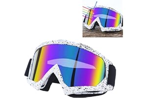 gotyou Lunettes de Ski, Lunettes de moto, Lunettes de motocross, Masque de Ski,Protection UV 400 Masques de Snowboard pour Hommes & Femme, Pour activités de plein air
