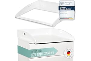 WOLKENGLÜCK malm Commode IKEA Malm - Table à langer [73 x 70 x 13 cm] - Qualité supérieure, fixation de sécurité, 100 % anti-basculement