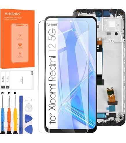 Écran LCD De Rechange Pour Redmi 12 4G/5G - 6,79 Pouces, Avec Cadre, écran Tactile, Réparation Téléphone - 11