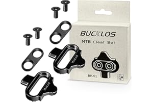 AEYINO Bike Cleat for SPD Pedals Cleat Single Release Multi Release Cleats fit all MTB SPD pedals except PD M858 anti-slip Compatible with shimano Indoor Cycling Mountain Bike Pedals