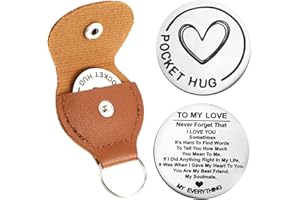 Mabor Pocket Hug Token Love Heart Pocket Hug Coin, Long Distance Relationship Gifts Thinking of You Gifts Relationship Keepsake A Little Pocket Hug for Couples Soulmate Friends
