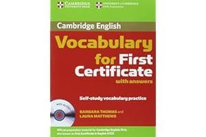 Cambridge Vocabulary for First Certificate Student Book with Answers and Audio CD