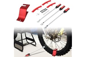 BIUGERCN Cuillères de pneu de moto en fer pour moto tout-terrain, démonte-pneus de moto tout-terrain, outils de changement de pneu avec disjoncteur de perles
