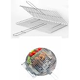practicaloutdoor Stainless Barbecue Wire - Grill Wire - Barbecue Wire-Grid Wire made of 304 Chrome Stainless Steel for Life