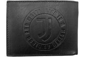 JUVIR|#JUVENTUS FC 133067 Juve, Portafoglio in Pelle Prodotto Ufficiale Juventus Uomo, Nero, 125x95x30mm