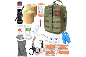 Första hjälpen kit military, 19 sorter, 61 stycken första hjälpen set utomhus militär med turniquet, ifak-fylld, bästa valet