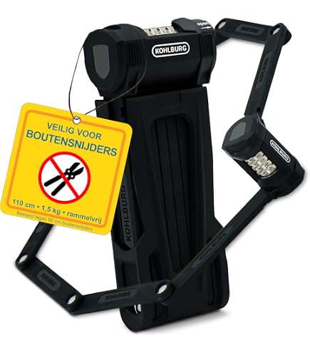 ABUS Bordo Combo Lite 6150/85 – Vouwslot Met Cijfercode, 520 G, Veiligheidsniveau 6