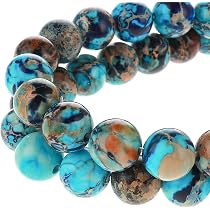 Lot De 30 Perles En Turquoise Naturel Africain - Diamètre 6 Mm, Idéales Pour Création De Bijoux