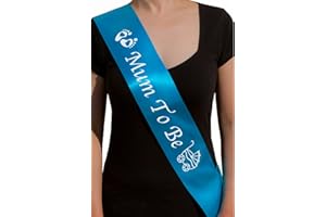 OBLIQUE UNIQUE Oblique-Unique Mum to Be Schärpe Baby - werdende Mama - Babyshower (Türkis)