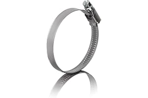 GARSIDURO® Schlauchschellen Edelstahl | 40-60mm [6 Stück] | Profi W4 Schlauchklemme | Schlauchschellen geeignet für die Sandfilteranlage oder als Gartenschlauch Schellen & Pool Schlauchschellen