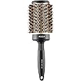 ROZIA Pro Boar Bristles Round Hair Brush, Thermal Ceramic & Ionic Tech, Roller Hair brush for Blow Drying, Curling, Straightening, Add Volume & Shine (54 MM)