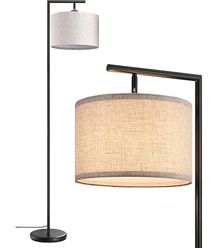 EGLO Vloerlamp Waverton - e27 - textiel/hout - zwart/wit – vtwonen