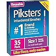 Piksters Interdental Brushes (35 Pack, Size 1 (Purple))