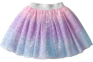 DXTON Falda de Niñas Vestido de tutú de Baile Falda de Traje de Princesa Falda de Ballet de Lentejuelas 2-8 años